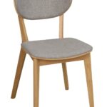 Rowico KATO - Borðstofustóll (Eik/Ljósgrár)