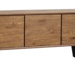 MELVILLE - Skenkur (Brown Oak/Black)