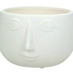 Kersten - Blómapottur m. andliti White 16,5 cm