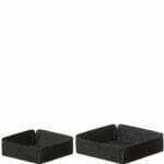 OOhh 'ECO' - Bakkar (10x10cm & 12x12cm - Black- 2 stk)