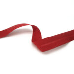 Skáband úr bómull (13mm - christmas red - 5m kort)