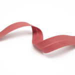 Skáband úr bómull (13mm - Dark pink - 5m kort)