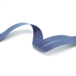 Skáband úr bómull (13mm - Blue grey - 5m kort)