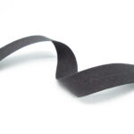 Skáband úr bómull (13mm - Dark grey - 5m kort)