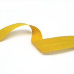 Skáband úr bómull (13mm - Yellow - 5m kort)