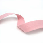 Skáband úr bómull (13mm - light pink - 5m kort)