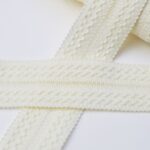 Fléttað skáband (30/15mm - off white)