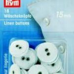 Tölur (15 mm - 18stk - hvítar)