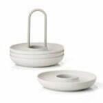 Zone – Eggjabikar með standi 4 stk (Warm Grey)