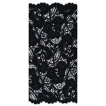 Floral Stretch Galloon (152mm - Black)