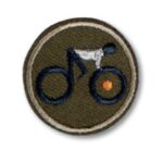 Hjólreiðamaður (3x3cm - khaki)