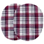 Köflótt bót (11x9cm - rauð/hvít)