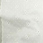 Layla Eyelet (125cm ivory)