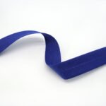 Skáband úr bómull (20mm - royal blue -5m kort)