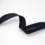 Skáband úr bómull (20mm - navy - 5m kort)