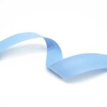 Skáband úr bómull (20mm - baby blue -5m kort)