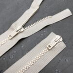 Tveggja sleða lás 45cm rjómahvítur