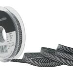 Herringbone (25mm - Black)