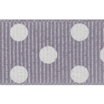 Doppóttur borði (15mm - grey/ivory)