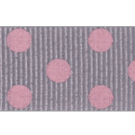 Doppóttur borði (15mm - grey/pink)