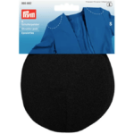 Axlapúðar (sporöskjulaga-S - svartir)