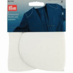 Axlapúðar (hálfmánalaga-S - hvítir)