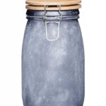 Krukka með acacia loki grá L industrial