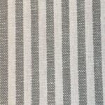 Endurunnin bómull röndótt (140cm - Grey)