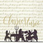 Servíettur - Classic Music Cream G lunch