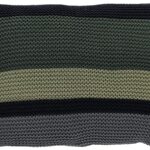 Púði 40x60 Bold knit Forest green/black