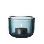 VALKEA - Kertastjaki 6cm seablue