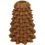 Kertastjaki jólatré 9,5x9,5x13cm terra