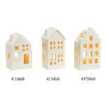 Wurm - Kertahús hæð: 15cm, 3 mismunandi hvít