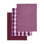 Engholm - Viskustykki 3stk 50x70cm (Plum)
