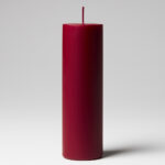 Diederich Lys – Kerti 7x25cm djúprautt