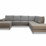 Calverton U sófi hægri tunga (beige col 11)