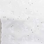 Marion Eyelet (Optic White-127cm)