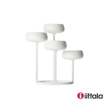 Iittala 'NAPPULA' - Kertastjaki 4ja arma (25x26cm - White)