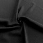 Crepe Satín (145cm - black)