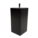 Rúmfætur viður svart 4 stk.