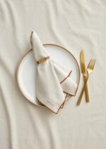 BITZ - Servíettuhringir Leður 4stk (Grey/Black) - Image 4