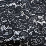 Stretch lace (145 cm - Black)