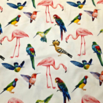 Tricot digi birds (150cm - off-white)