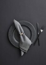 BITZ - Servíettuhringir Leður 4stk (Black/Brown) - Image 4