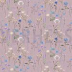 Canvas flowers (135 cm - Bleikur)