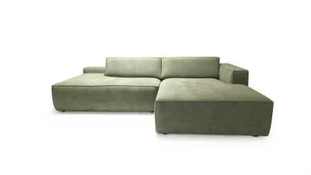 Andra – þriggja sæta tungusófi, hægri (Mito 55 – grænn)