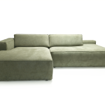 Andra - þriggja sæta tungusófi, vinstri (Mito 55 - grænn)