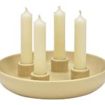 Wurm - Kertastjaki fyrir 4 kerti kringlóttur beige