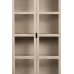 Rowico - Everett skápur ww oak/black/glass