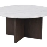 Rowico – Brooksville sófaborð Ø90cm ljós plata